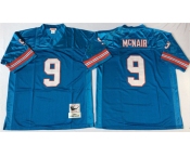 Nfl houston oilers #9 Steve McNair m&n Blue Jerseys