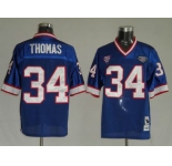 nfl buffalo bills #34 thomas m&n blue