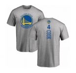 NBA Nike Golden State Warriors #4 Quinn Cook Ash Backer T-Shirt