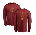 NBA Nike Cleveland Cavaliers #2 Collin Sexton Maroon Backer Long Sleeve T-Shirt