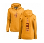 NBA Women's Nike Cleveland Cavaliers #9 Channing Frye Gold One Color Backer Pullover Hoodie