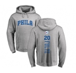 NBA Nike Philadelphia 76ers #20 Markelle Fultz Ash Backer Pullover Hoodie