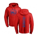 NBA Nike Philadelphia 76ers #33 Robert Covington Red One Color Backer Pullover Hoodie