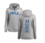 NBA Women's Nike Philadelphia 76ers #33 Robert Covington Ash Backer Pullover Hoodie