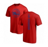 Basketball Philadelphia 76ers #0 Josh Richardson Red One Color Backer T-Shirt