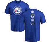 NBA Nike Philadelphia 76ers #20 Markelle Fultz Royal Blue Backer T-Shirt