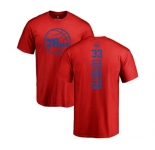 NBA Nike Philadelphia 76ers #33 Robert Covington Red One Color Backer T-Shirt