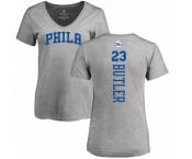 NBA Women's Nike Philadelphia 76ers #23 Jimmy Butler Ash Backer T-Shirt