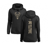 NBA Women's Nike Milwaukee Bucks #35 Mirza Teletovic Black One Color Backer Pullover Hoodie