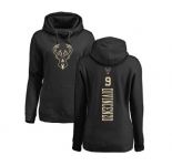 NBA Women's Nike Milwaukee Bucks #9 Donte DiVincenzo Black One Color Backer Pullover Hoodie