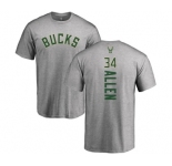 NBA Nike Milwaukee Bucks #34 Ray Allen Ash Backer T-Shirt