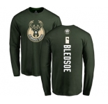 NBA Nike Milwaukee Bucks #6 Eric Bledsoe Green Backer Long Sleeve T-Shirt