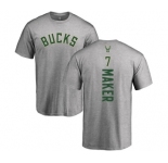 NBA Nike Milwaukee Bucks #7 Thon Maker Ash Backer T-Shirt