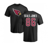 NFL Nike Arizona Cardinals #86 Ricky Seals-Jones Black Name & Number Logo T-Shirt