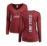 NFL Women's Nike Arizona Cardinals #86 Ricky Seals-Jones Maroon Backer Long Sleeve T-Shirt