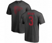 Football Atlanta Falcons #3 Matt Bryant Ash One Color T-Shirt