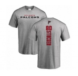 Football Atlanta Falcons #80 Luke Stocker Ash Backer T-Shirt