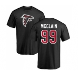 NFL Nike Atlanta Falcons #99 Terrell McClain Black Name & Number Logo T-Shirt