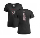 Football Women's Atlanta Falcons #18 Calvin Ridley Black Backer T-Shirt
