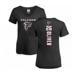 Football Women's Atlanta Falcons #26 Isaiah Oliver Black Backer T-Shirt
