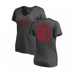 Football Women's Atlanta Falcons #80 Luke Stocker Ash One Color T-Shirt