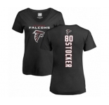 Football Women's Atlanta Falcons #80 Luke Stocker Black Backer T-Shirt