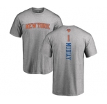 NBA Nike New York Knicks #1 Emmanuel Mudiay Ash Backer T-Shirt