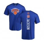 NBA Nike New York Knicks #18 Phil Jackson Royal Blue Backer T-Shirt