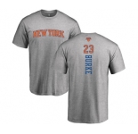 NBA Nike New York Knicks #23 Trey Burke Ash Backer T-Shirt