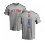 NBA Nike New York Knicks #3 Tim Hardaway Jr. Ash Backer T-Shirt