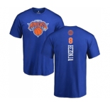 NBA Nike New York Knicks #8 Mario Hezonja Royal Blue Backer T-Shirt