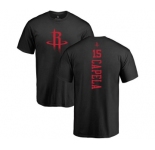 NBA Nike Houston Rockets #15 Clint Capela Black One Color Backer T-Shirt