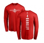 NBA Nike Houston Rockets #4 Charles Barkley Red Backer Long Sleeve T-Shirt