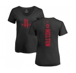 NBA Women's Nike Houston Rockets #0 De'Anthony Melton Black One Color Backer Slim-Fit V-Neck T-Shirt