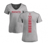NBA Women's Nike Houston Rockets #33 Ryan Anderson Ash Backer T-Shirt