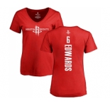 NBA Women's Nike Houston Rockets #6 Vincent Edwards Red Backer T-Shirt