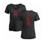 NBA Women's Nike Houston Rockets #7 Carmelo Anthony Black One Color Backer Slim-Fit V-Neck T-Shirt