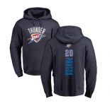 NBA Nike Oklahoma City Thunder #20 Gary Payton Navy Blue Backer Pullover Hoodie