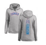 NBA Women's Nike Oklahoma City Thunder #23 Terrance Ferguson Ash Backer Pullover Hoodie