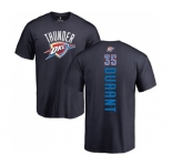 NBA Nike Oklahoma City Thunder #35 Kevin Durant Navy Blue Backer T-Shirt
