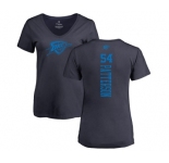 NBA Women's Nike Oklahoma City Thunder #54 Patrick Patterson Navy Blue One Color Backer Slim-Fit V-Neck T-Shirt
