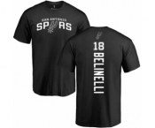 NBA Nike San Antonio Spurs #18 Marco Belinelli Black Backer T-Shirt