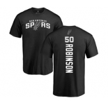NBA Nike San Antonio Spurs #50 David Robinson Black Backer T-Shirt