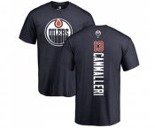 NHL Adidas Edmonton Oilers #13 Mike Cammalleri Navy Blue Backer T-Shirt