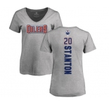 NHL Women Adidas Edmonton Oilers #20 Ryan Stanton Ash Backer T-Shirt