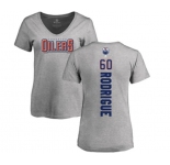 NHL Women Adidas Edmonton Oilers #60 Olivier Rodrigue Ash Backer T-Shirt