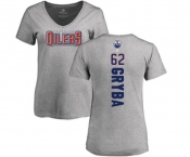 NHL Women Adidas Edmonton Oilers #62 Eric Gryba Ash Backer T-Shirt