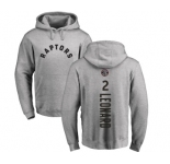 NBA Nike Toronto Raptors #2 Kawhi Leonard Ash Backer Pullover Hoodie