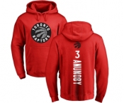 NBA Nike Toronto Raptors #3 OG Anunoby Red Backer Pullover Hoodie