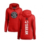 NBA Women's Nike Toronto Raptors #43 Pascal Siakam Red Backer Pullover Hoodie